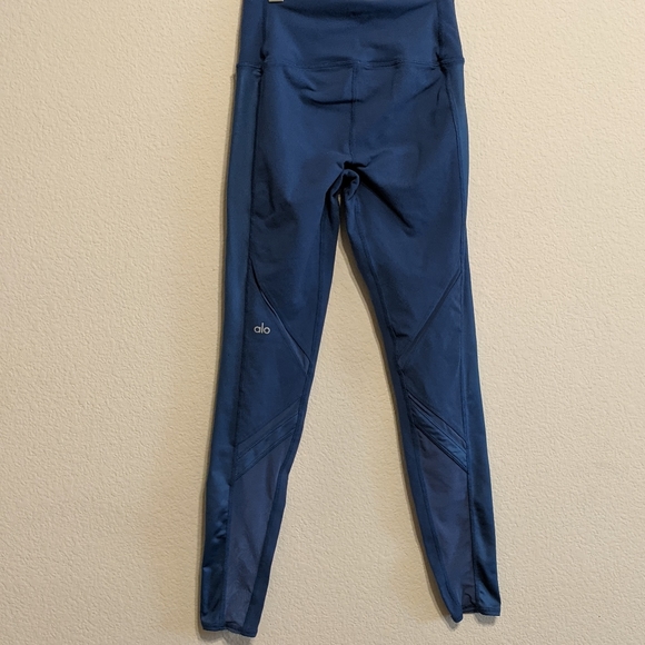 Alo Yoga Blue Epic Mesh Moto Leggings X-small - Picture 6 of 7